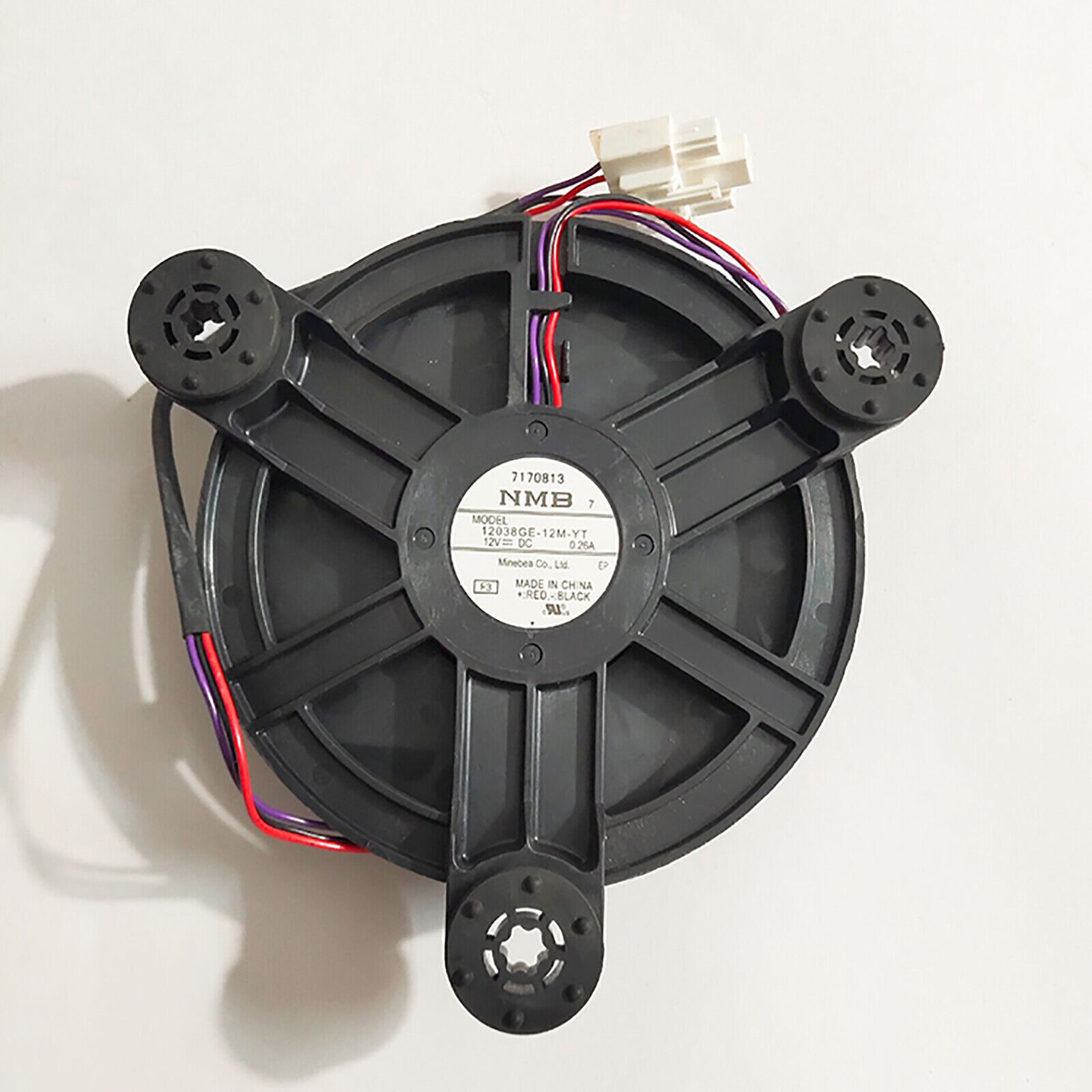 NMB 12038GE-12M-YT DC12V 0.26A Built-in Fan Part for Refrigerator Cooling Fan