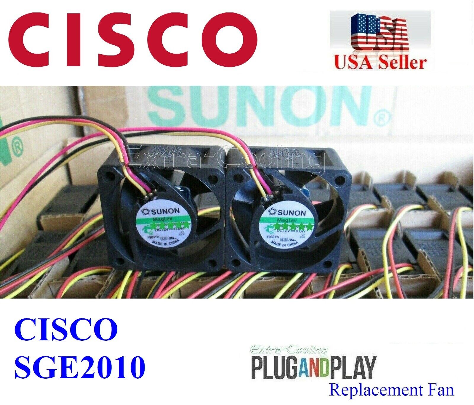 2x Cisco Linksys SGE2010 Replacement Fans