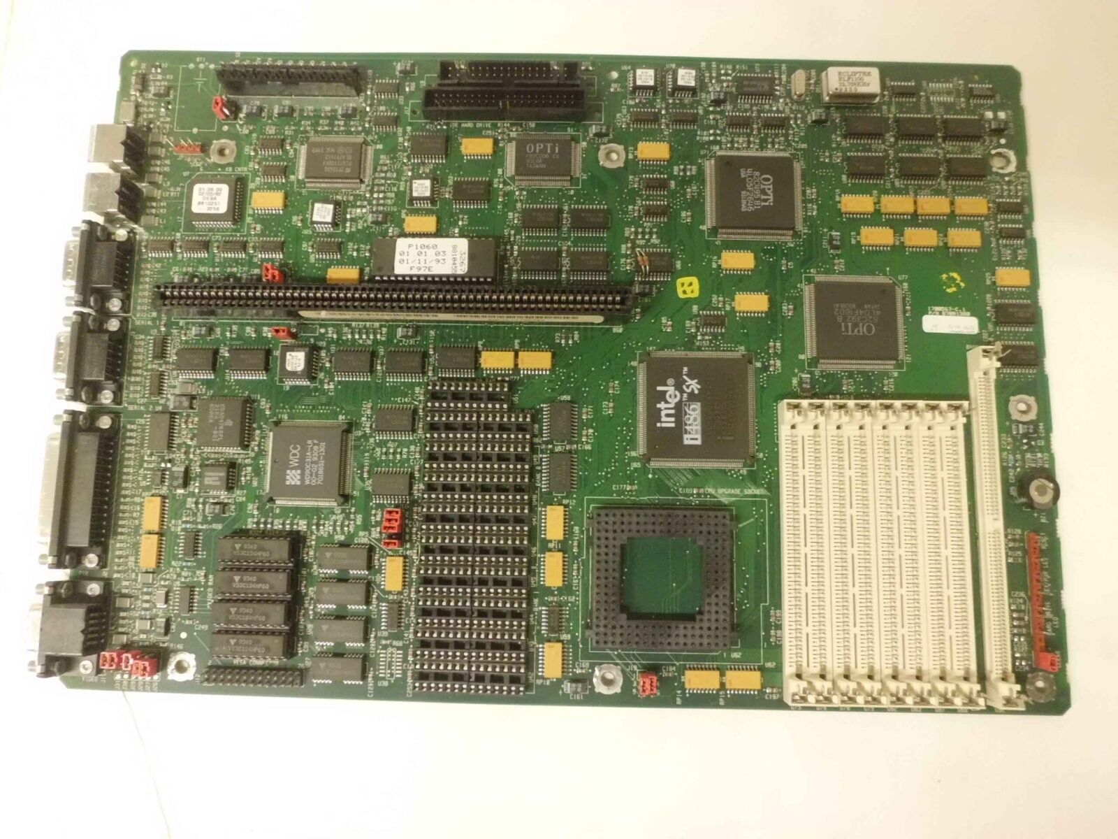 87091380 1700567 GRID TANDY 486SX MOTHERBOARD WITH PROCESSOR PULLED FROM SABRE M