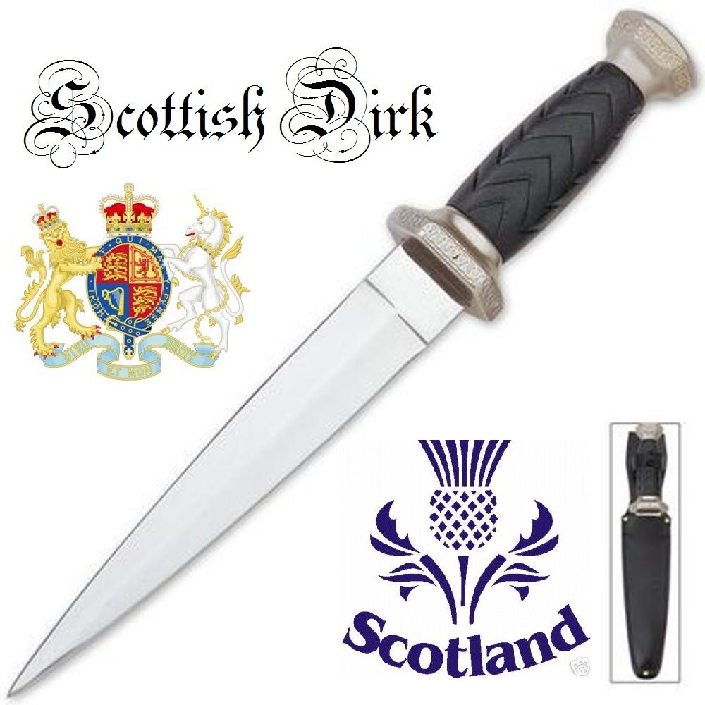 Celtic Scottish Dirk SGIAN DUBH DAGGER Knife NEW Scotland Kilt BKHK5658