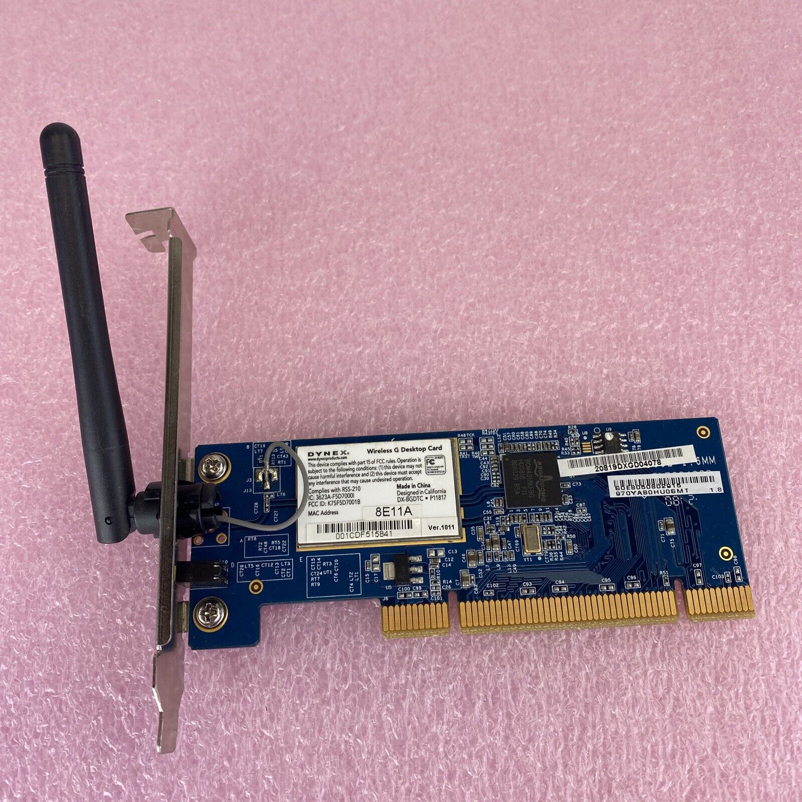 Dynex DX-BGDTC 802.11G Wireless G desktop PCI card