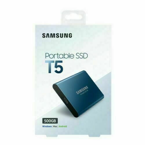 Samsung T5 500GB,External, 2.5 inch (MU-PA500B/AM) Solid State Drive