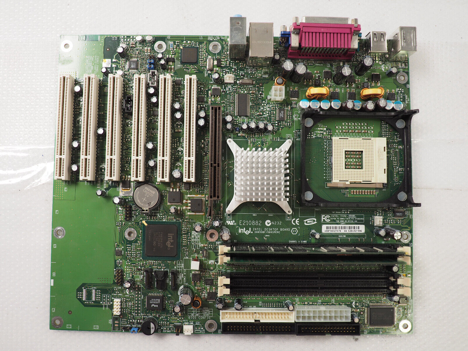 Intel D865GBF D865PERC C28142-406 Socket mPGA478B ATX Desktop Motherboard