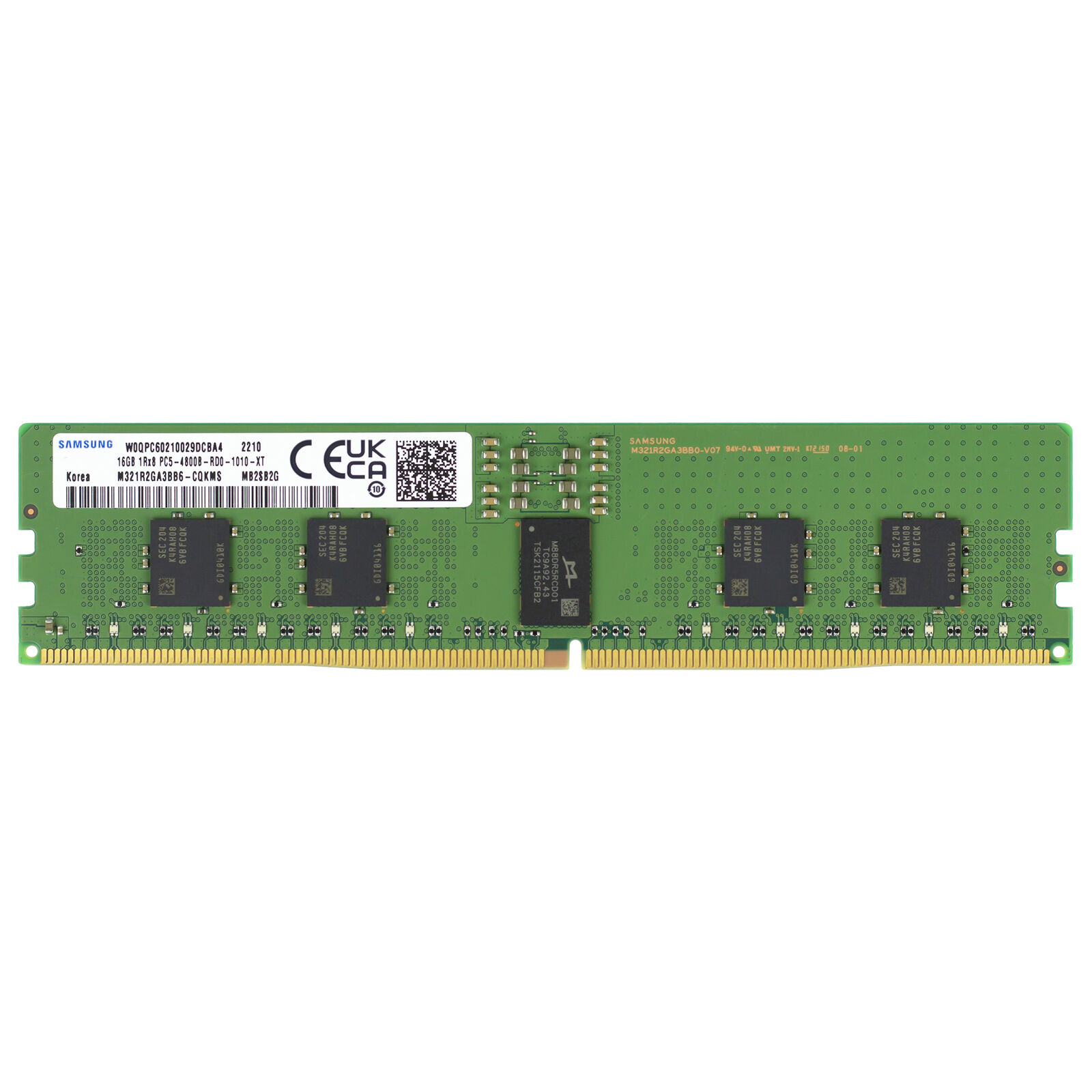 Samsung 16GB 1Rx8 DDR5-4800 EC8 RDIMM 38400 Server Memory RAM (M321R2GA3BB6-CQK)