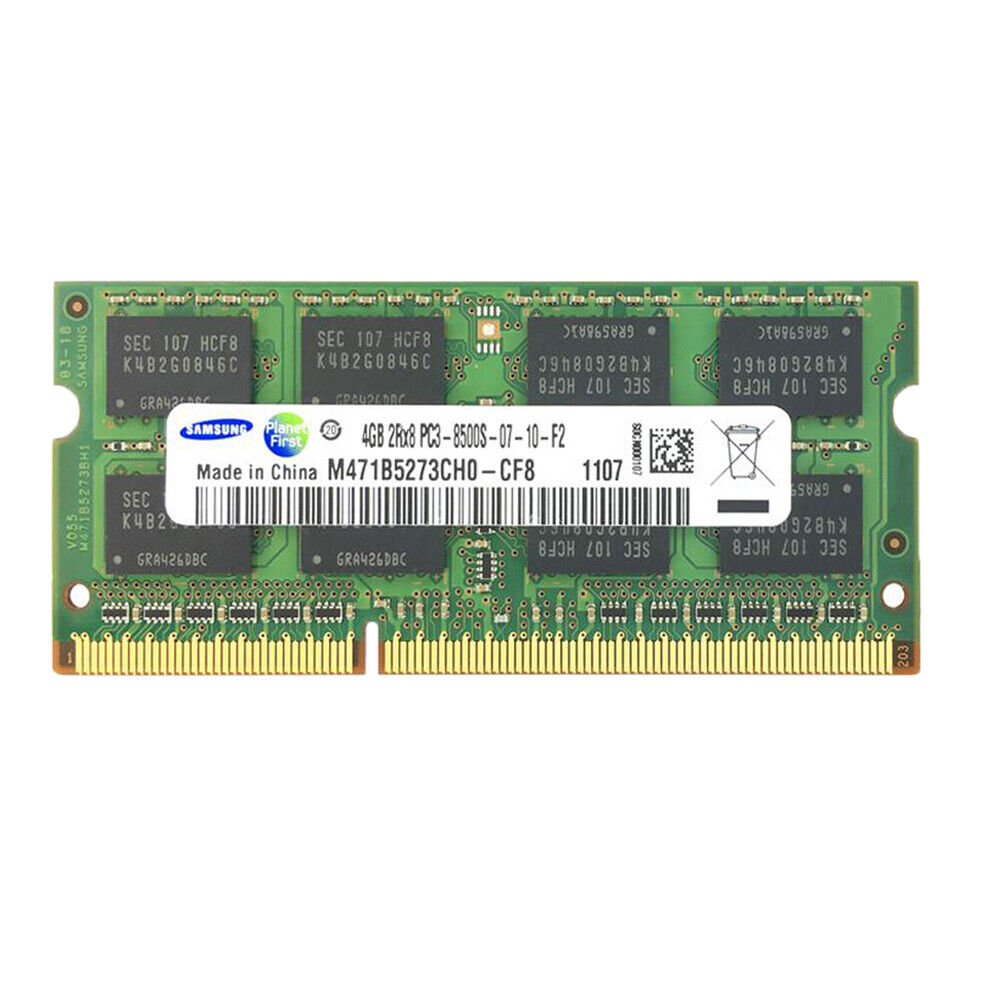 16GB 8GB 4GB 2GB DDR3 1066MHz PC3-8500S SO-DIMM Laptop Memory For Samsung LOT