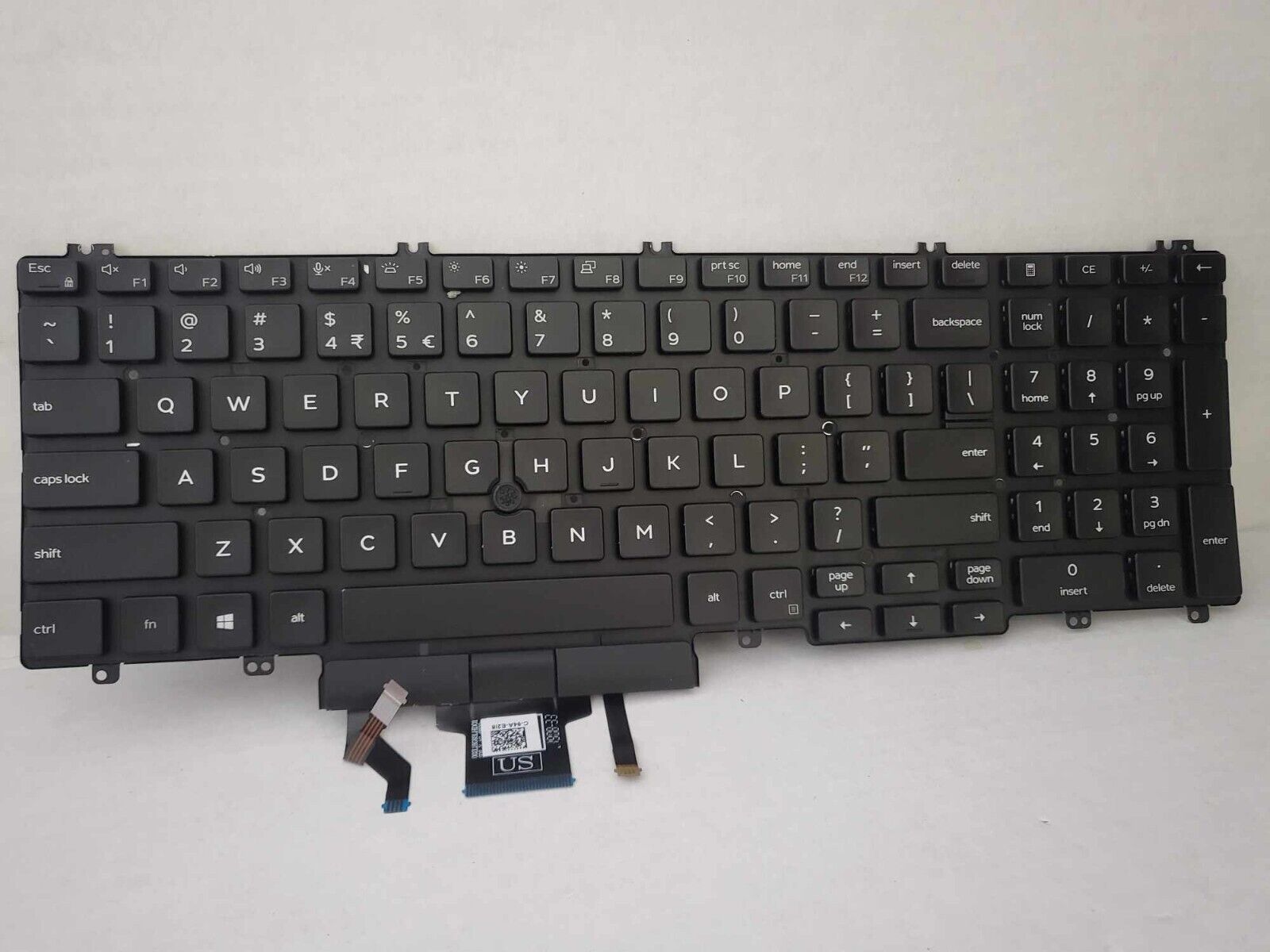 Dell Latitude 5500/Precision 3540 Dual Point US ENGLISH Backlit Keyboard M25NK