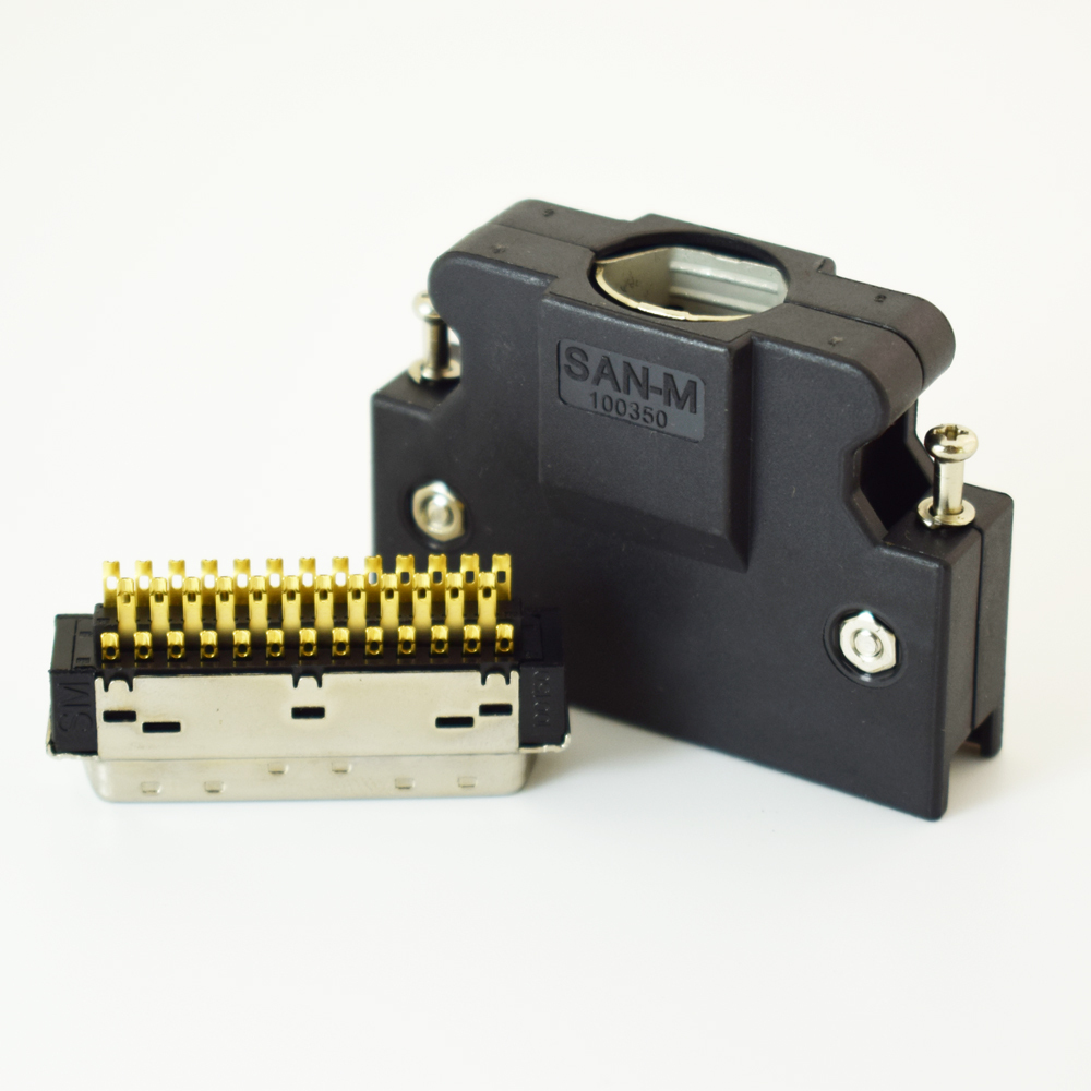 Servo MDR Connectors, 14P~50P Male Servo Motor SCSI Mini D Ribbon(MDR