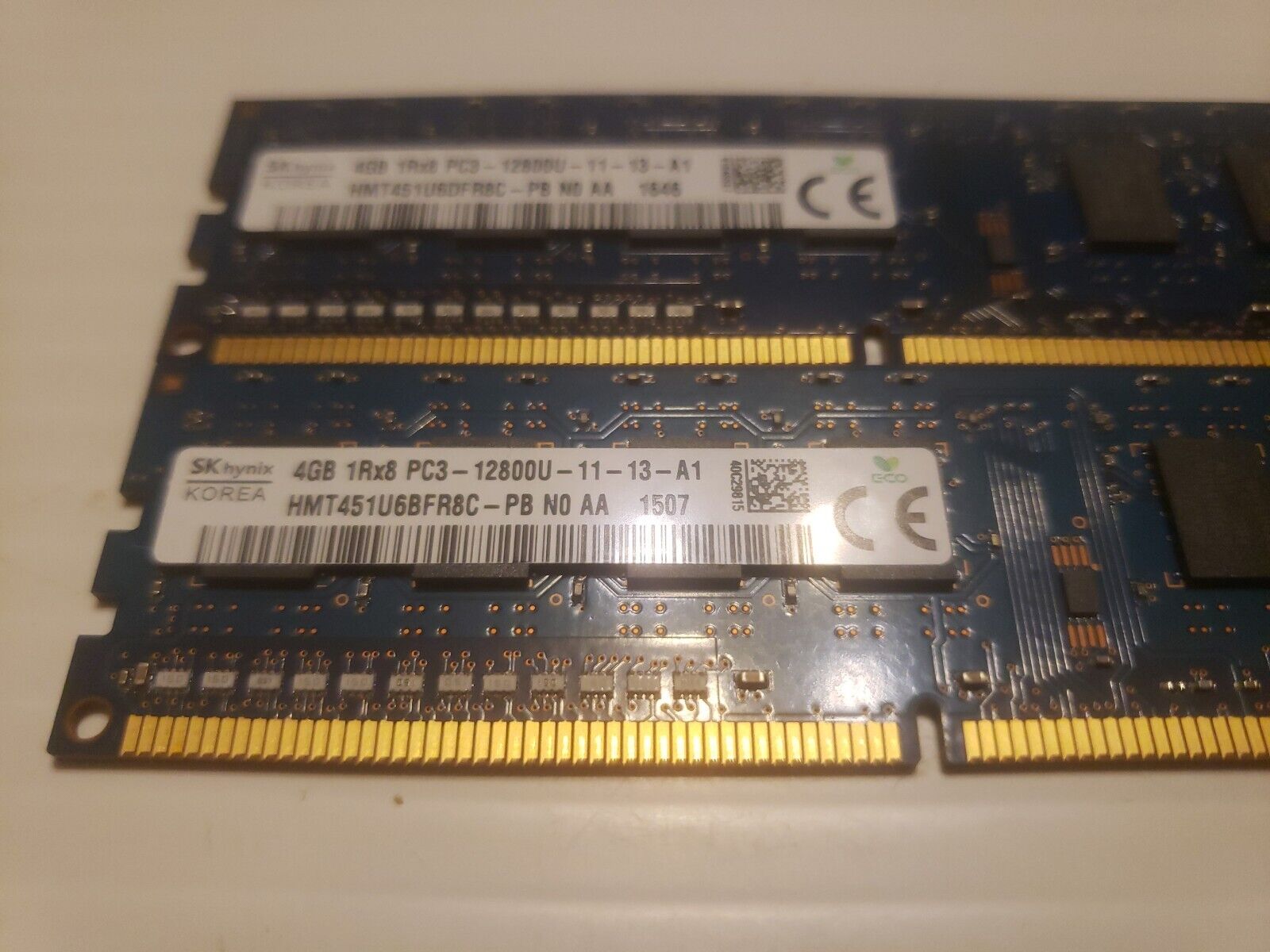 SK Hynix 8GB (2x 4GB Each) 1Rx8 PC3L-12800U-11-13-A1 DDR3 HMT451U6BFR8A-PB-N0 AA