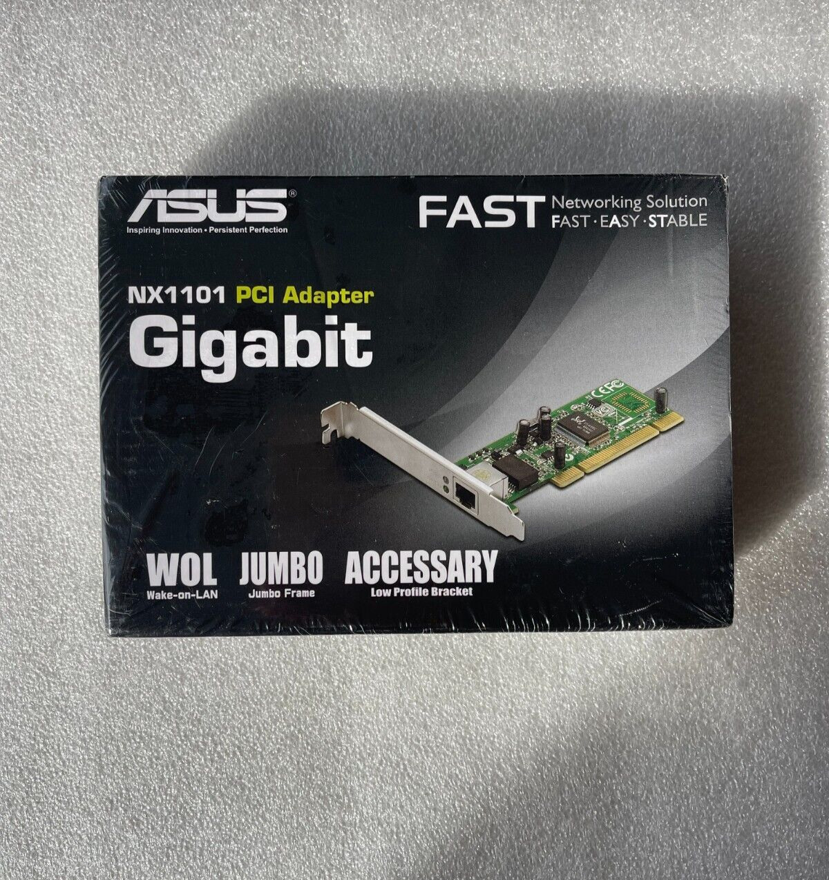 ASUS NX1101 PCI Adapter Gigabit Wake-On-LAN RJ-45 Connector Factory Sealed
