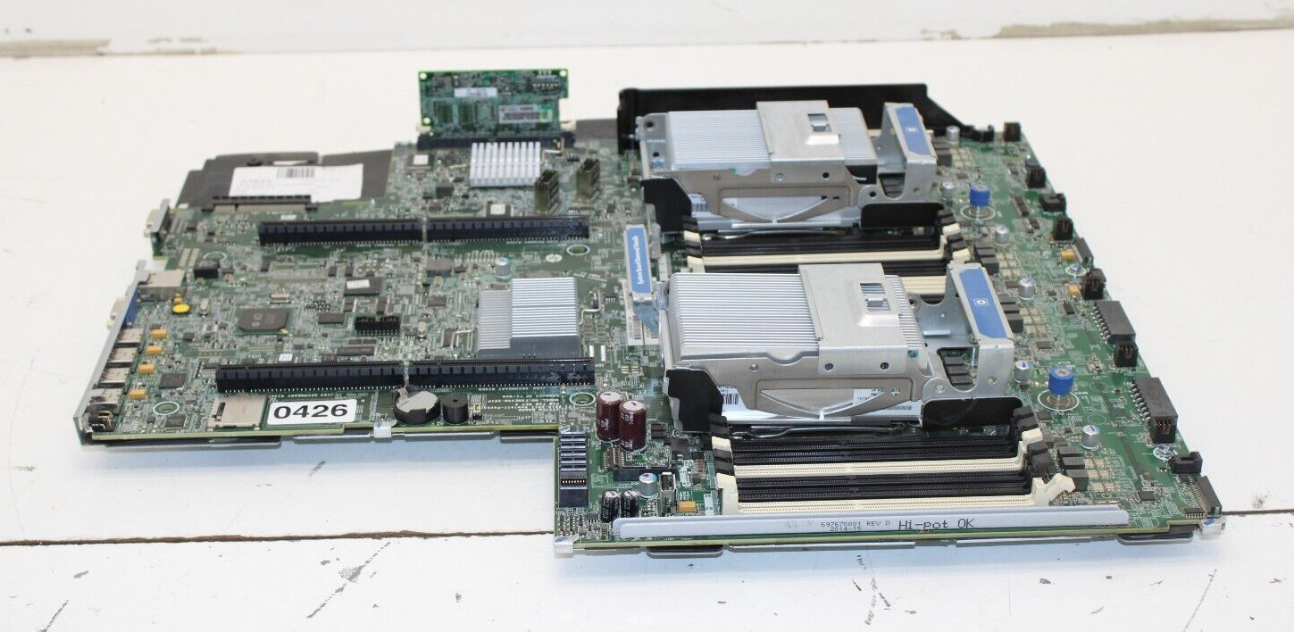 HP ProLiant DL380p Gen8 Motherboard w/ (2x) Intel Xeon E5-2609 2.4GHz No Ram