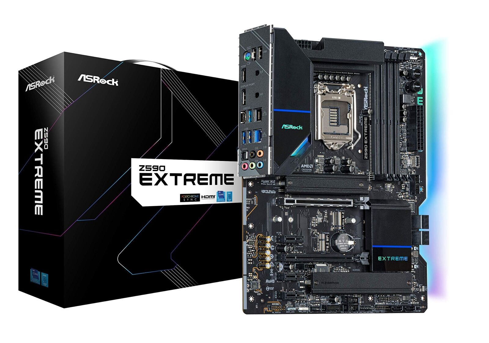 ASRock Z590 Motherboard Extreme Compatible Intel 10th and 11th Generation CPU