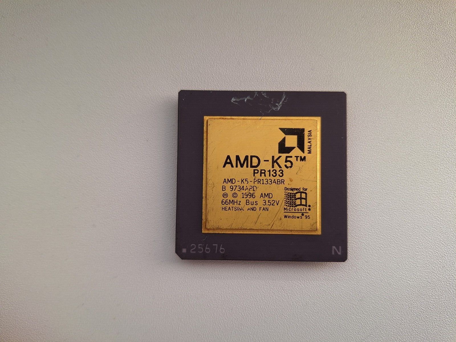 AMD K5 PR133 AMD-K5-PR133ABR vintage CPU GOLD #2