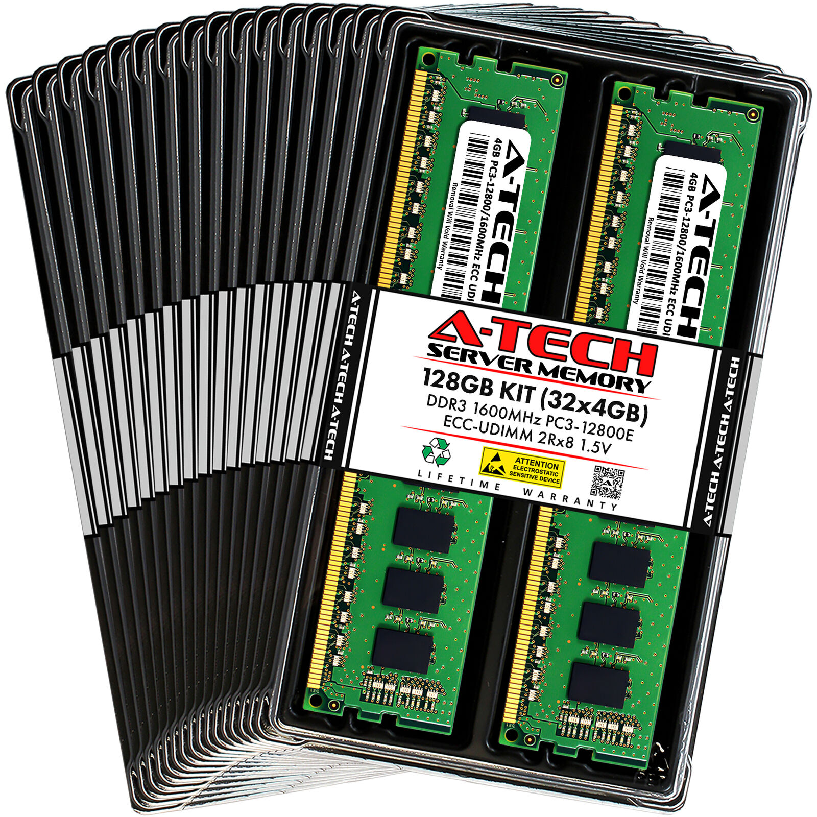 128GB 32x 4GB PC3-12800E ECC UDIMM ASUS RS920A-E6/RS8 RS924A-E6/RS8 Memory RAM