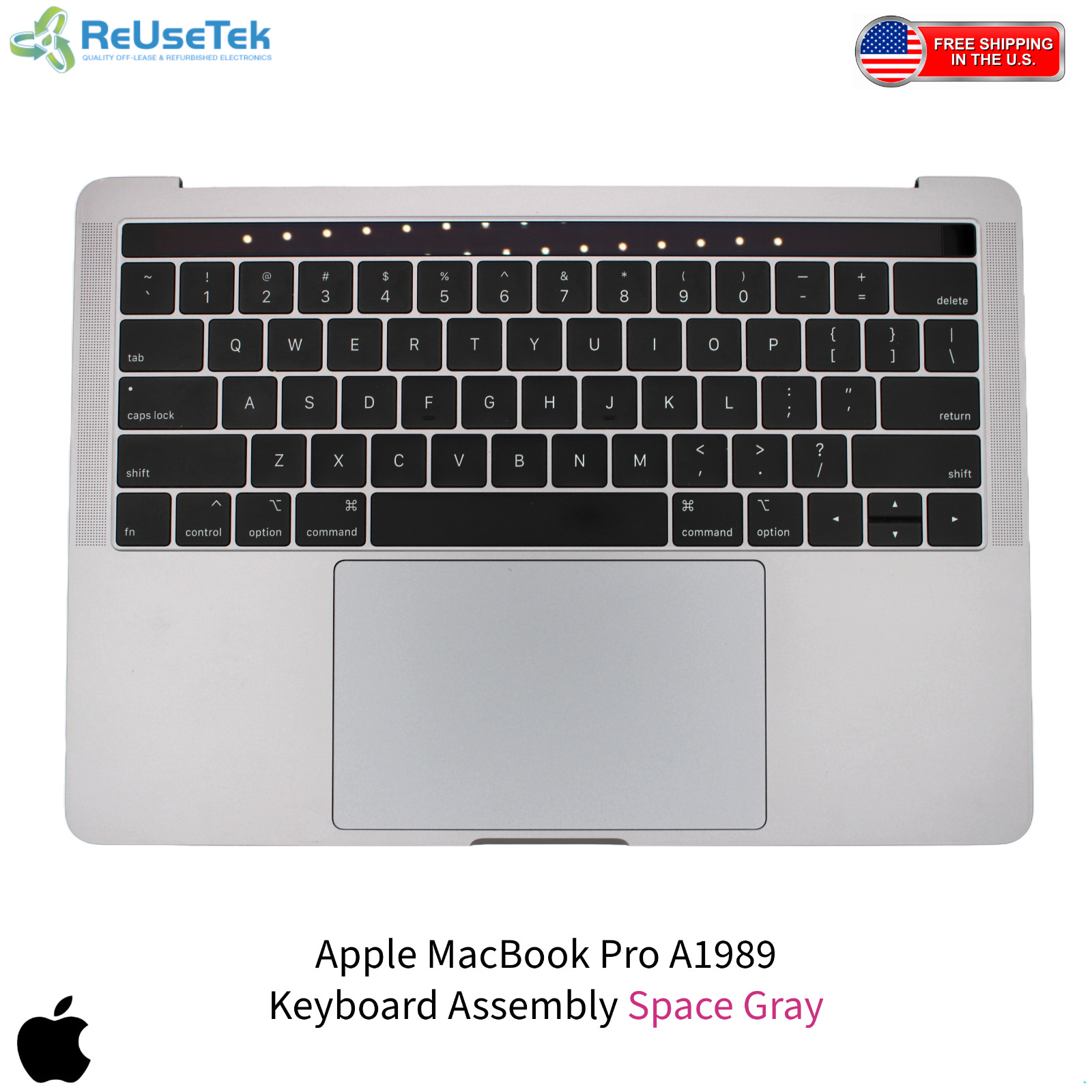 Apple MacBook Pro A1989 Keyboard Assembly Space Gray