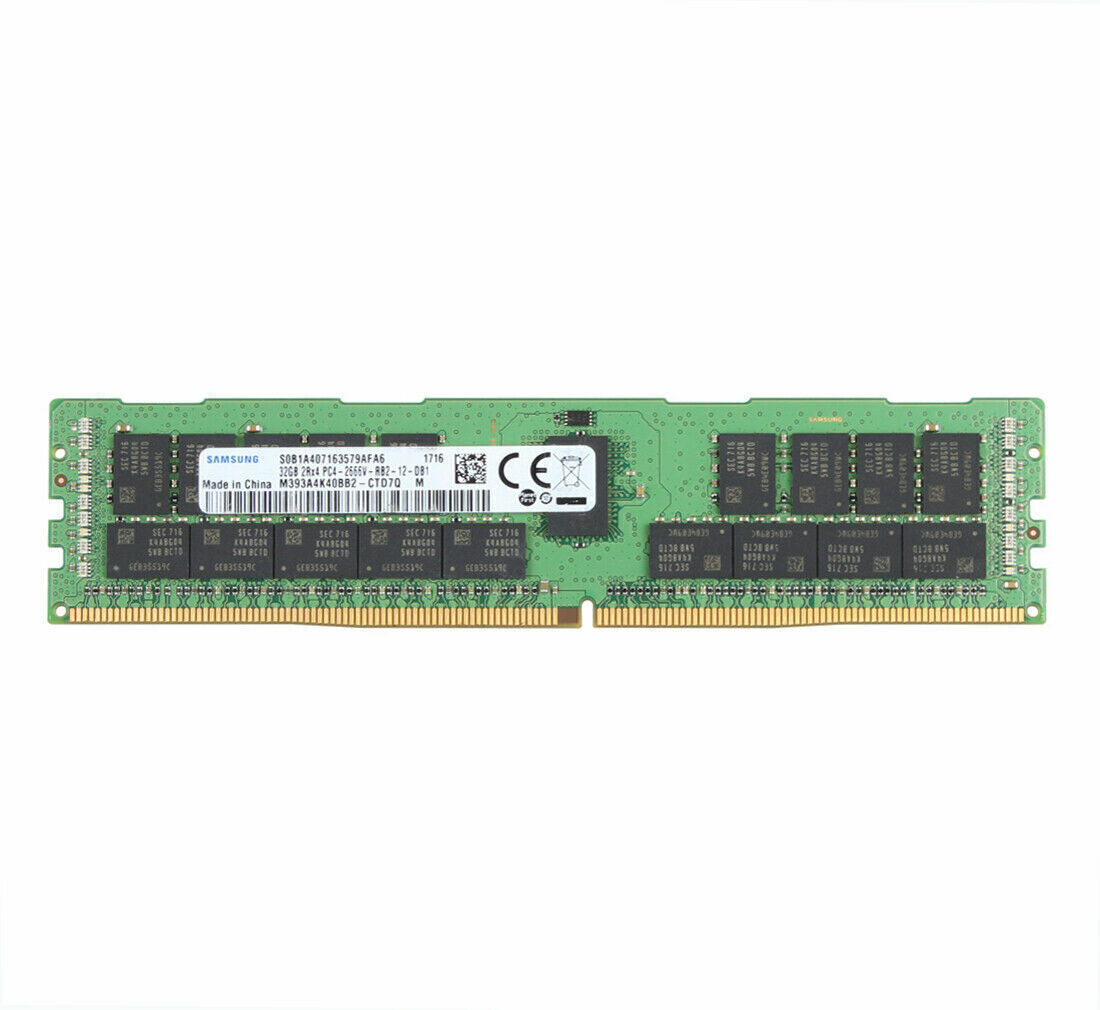 32GB RAM Samsung DDR4 SDRAM ECC Server Memory 2666MHz DIMM PC4-2666V-RB2-12 2Rx4