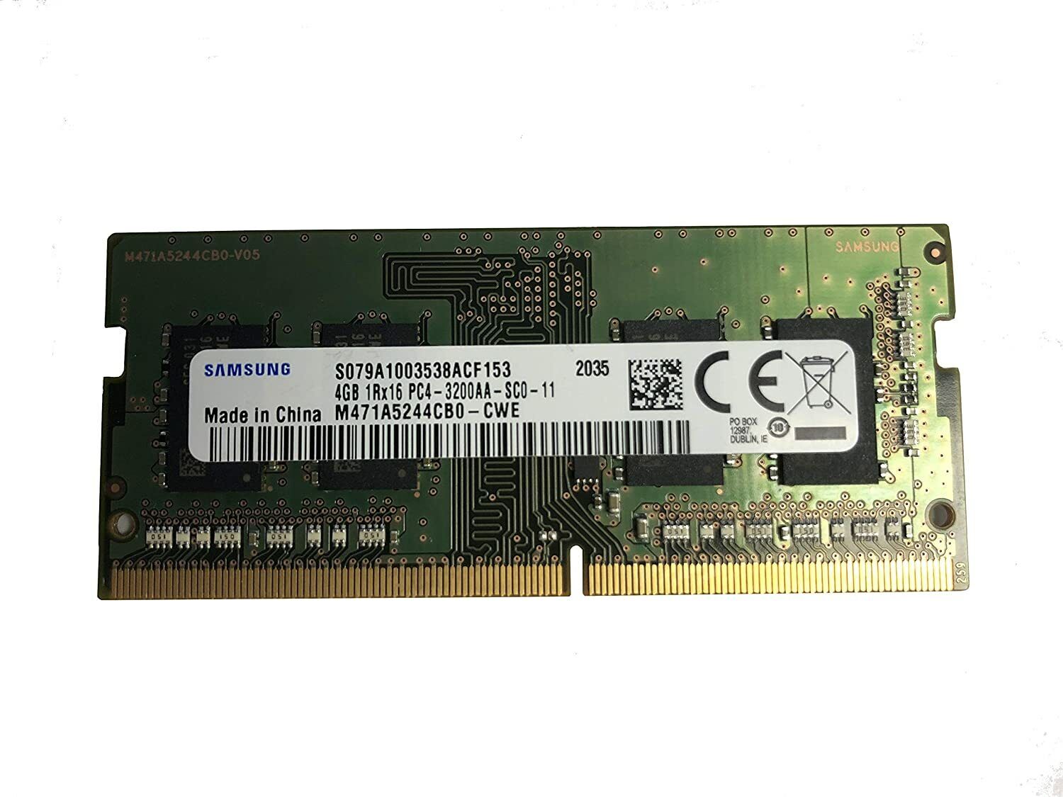 Samsung 4GB 1Rx16 PC4-3200AA-SCO SO-DIMM Memory RAM M471A5244CB0 Laptop 3200MHz