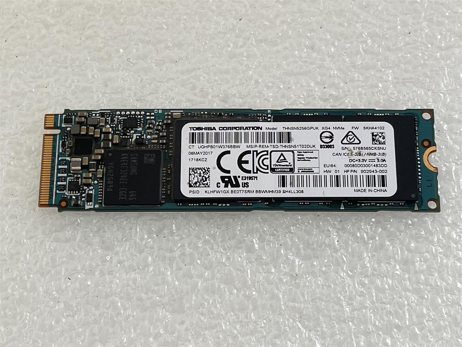 For HP L31301-001 Toshiba THNSN5256GPUK 256GB SSD Solid State Drive NVMe NEW