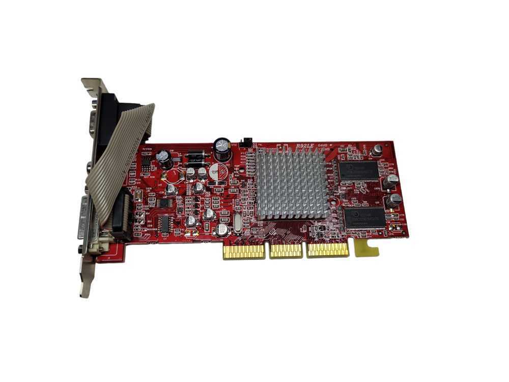 Vintage ATI Radeon 9200 SE Video Card 128MB AGP CN-0R9200 VGA DVI Port %