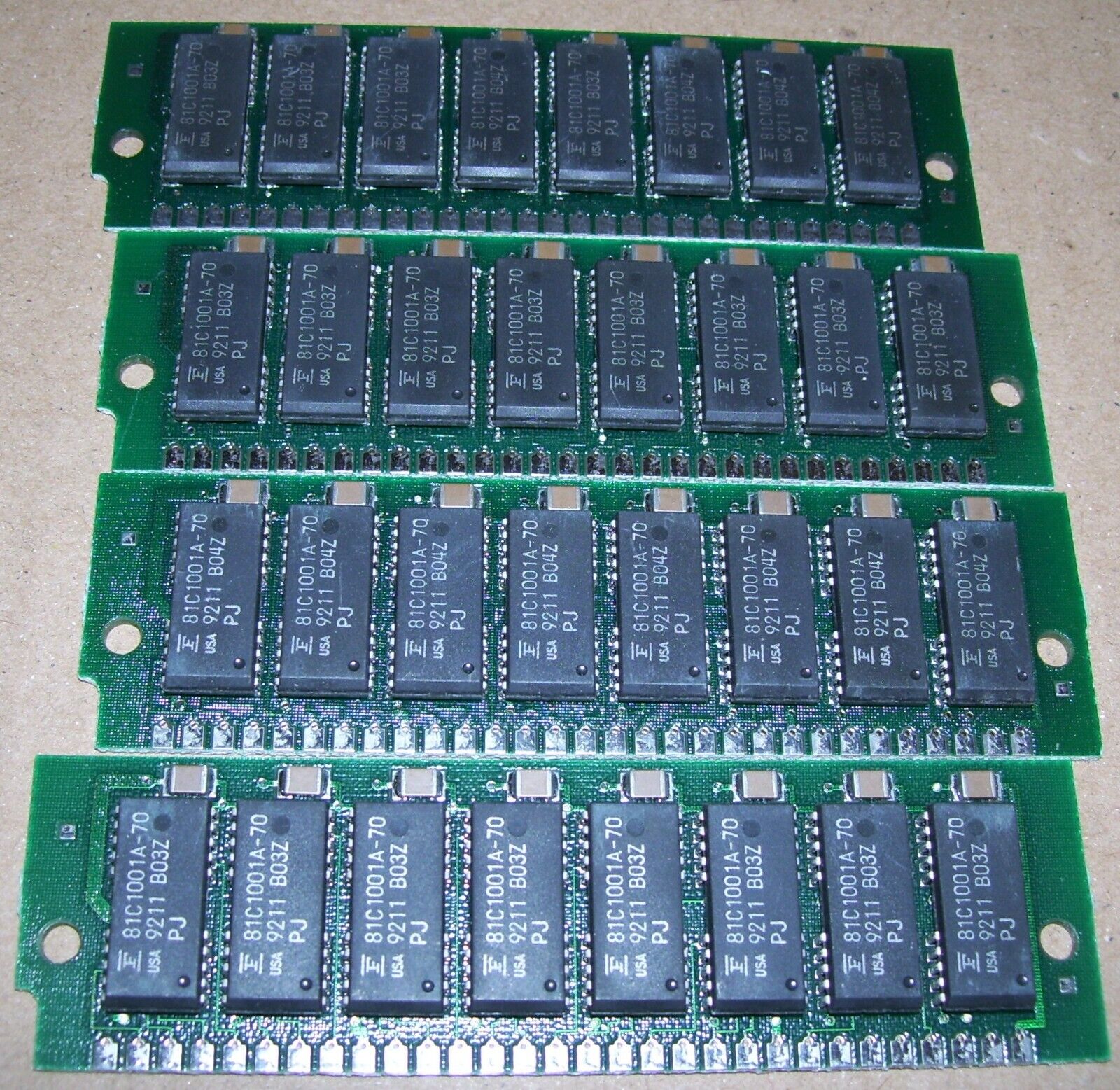 NEW Atari 520 1040 Mega STE TT 70ns Fast Nibble Mode 30 Pin SIMMS 4 x 1MB = 4MB