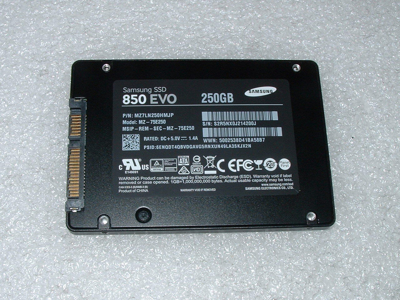 Samsung SSD 850 EVO 250GB Solid State Drive 2.5\
