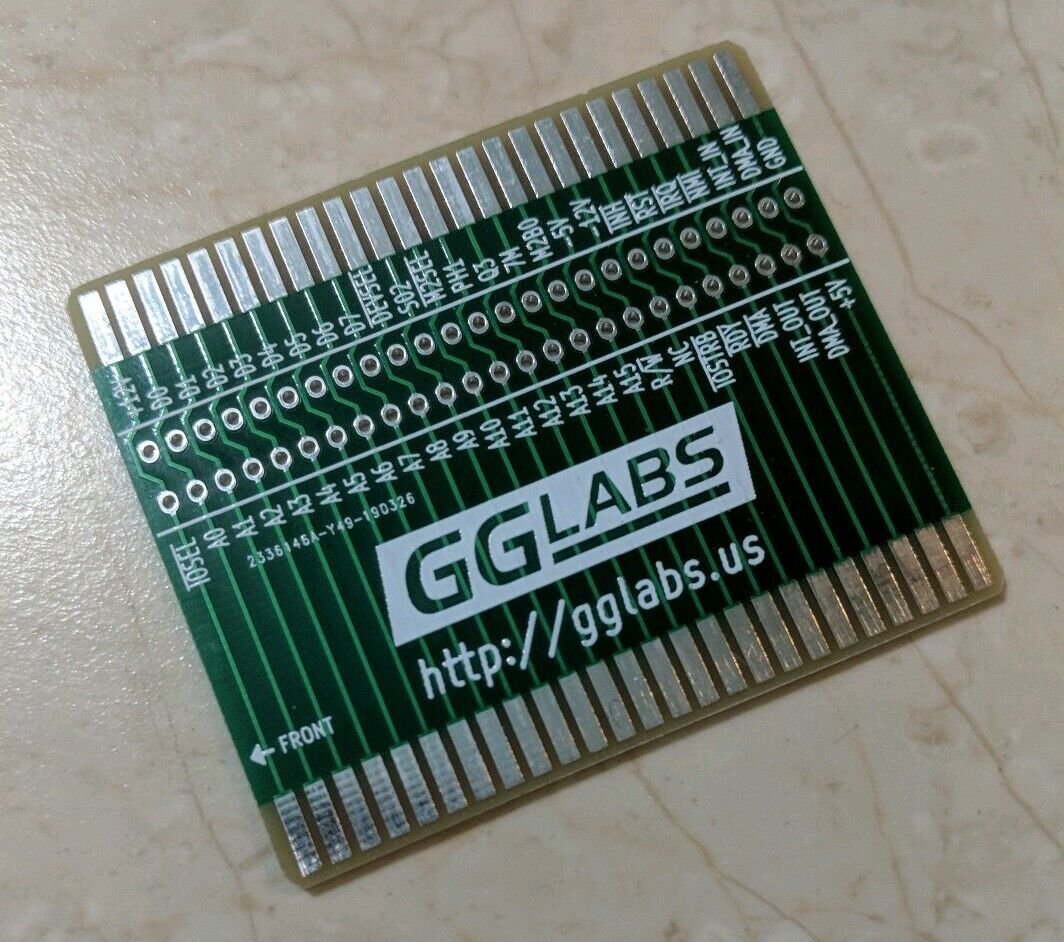 GGLABS RISER50 PCB Apple II/II+/IIe/IIgs slot riser w/ Logic Analyzer Connector