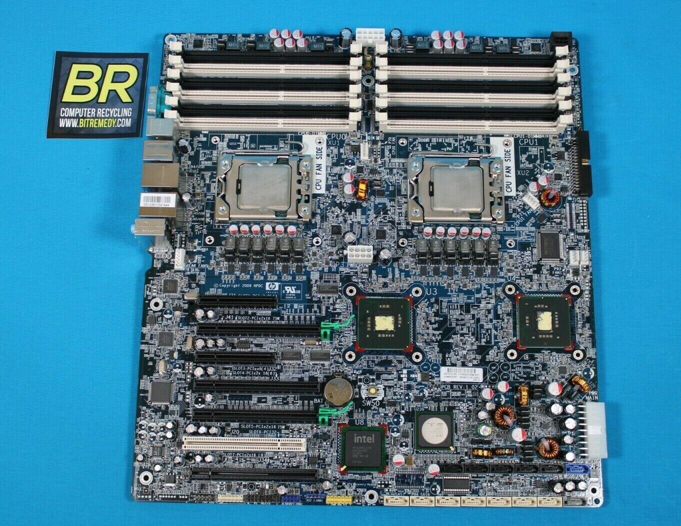 HP 591182-001 Motherboard Z800 X2 Intel Xeon E5506 *MISSING HEATSINK*