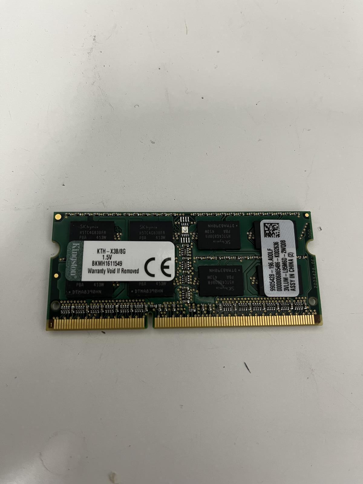 Kingston 8GB RAM 1333MHz DDR3 PC3 10600 204-Pin SODIMM KTH-X3B/8G