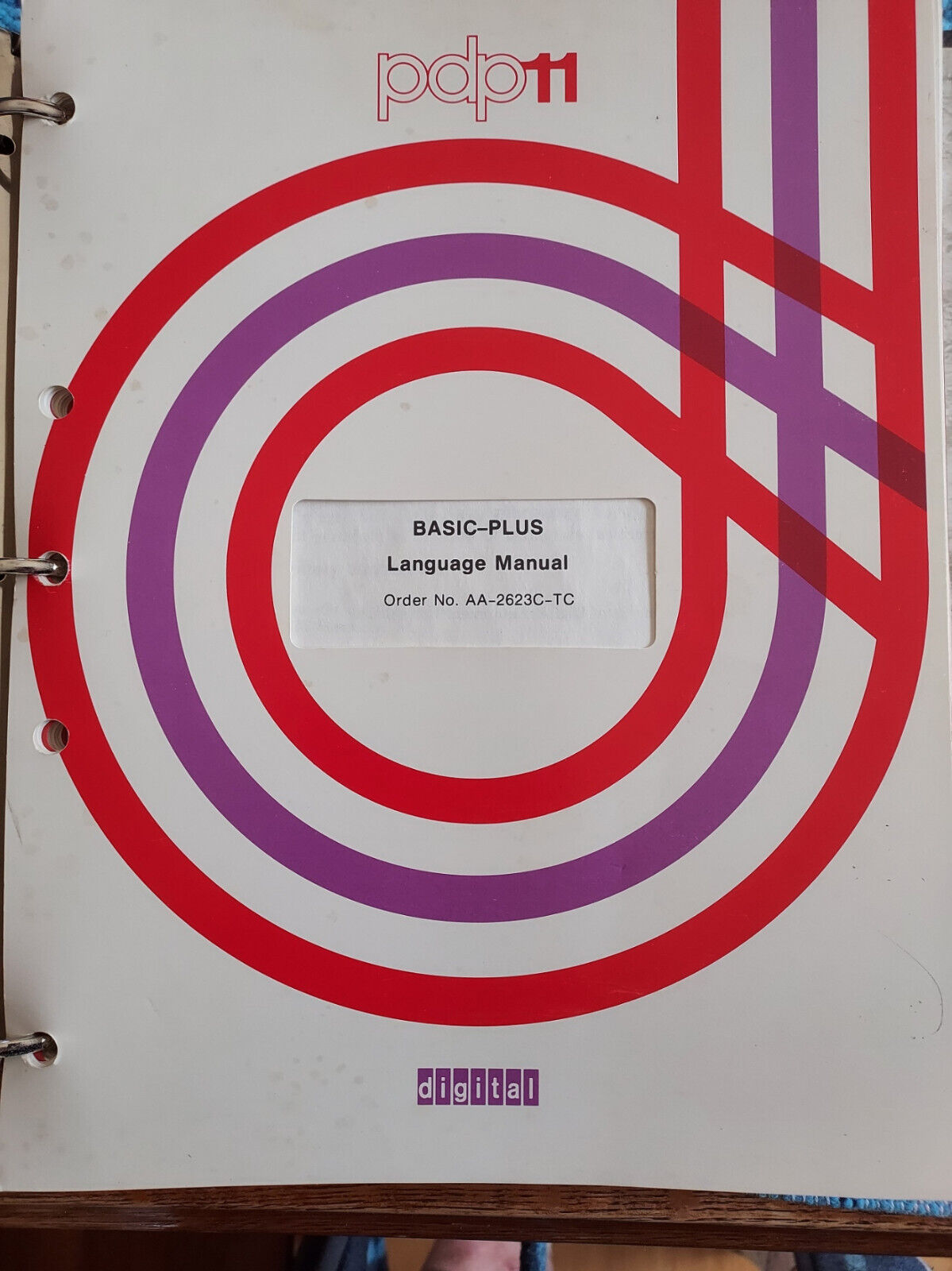 Vintage 1979 Digital DEC PDP 11 Basic-Plus Software Manual