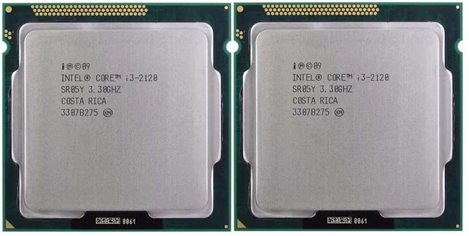 Lot of 2 Intel Core i3 2120  Core 3.30GHz SR05Y LGA1155 Desktop Processor L-A