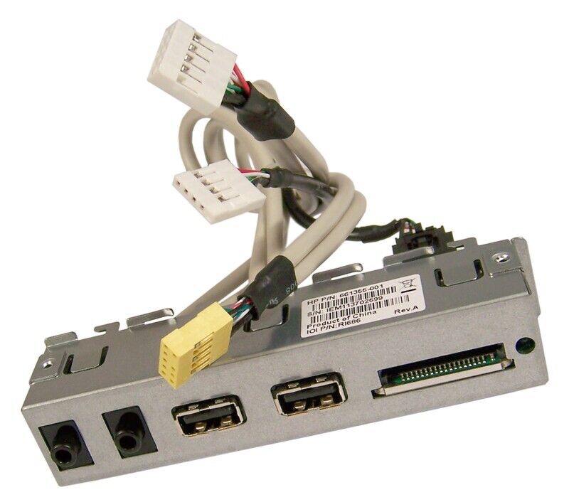 5Pcs.HP Aud-USB-IO Card Reader Assembly 661355-001 RI686 with Cables Assembly
