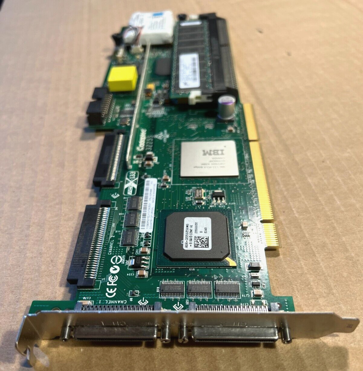 IBM 02R0998 PCI-X-133 6M RAID CONTROLLER ADAPTER ASR-3225S/256MB