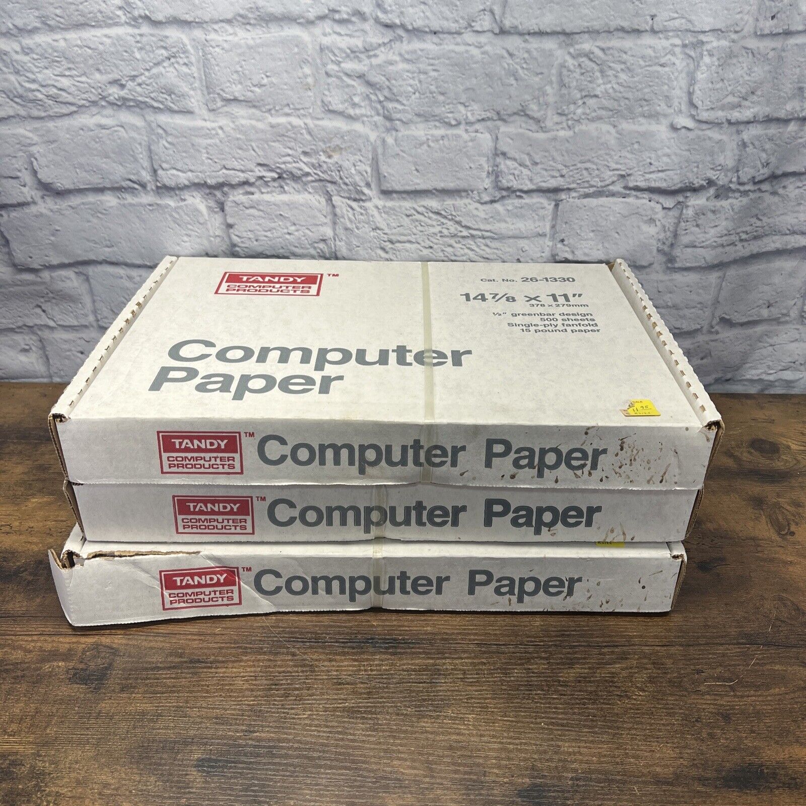 Vintage Original Tandy Computer Products Paper 26-1330 Lot Of 3 NEW SEALED