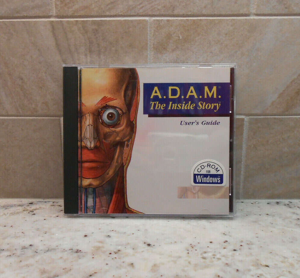 Vintage A.D.A.M The Inside Story PC CD ROM. Windows 95/Mac, Version 1.1, Minty 