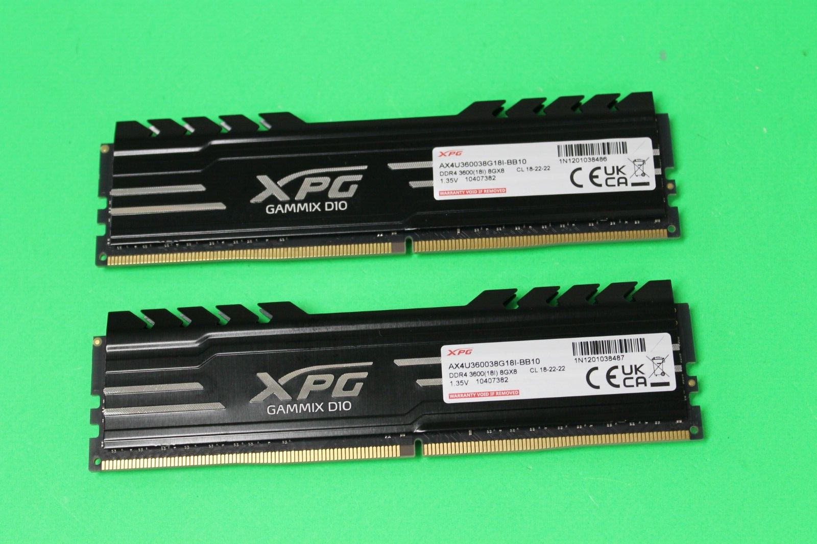 ADATA XPG GAMMIX D10 DDR4 16GB (8GB x 2) 3600MHz CL18 RAM (AX4U36008G18I-BB10)