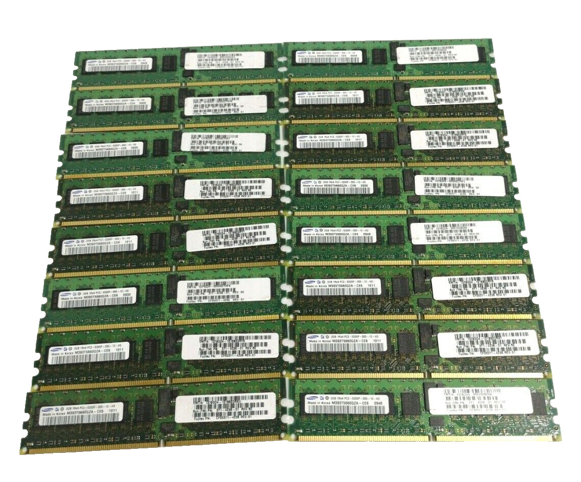 X16 - Samsung 2GB 1Rx4 M393T5660QZA-CE6 Memory PC2-5300P-555-12-H3