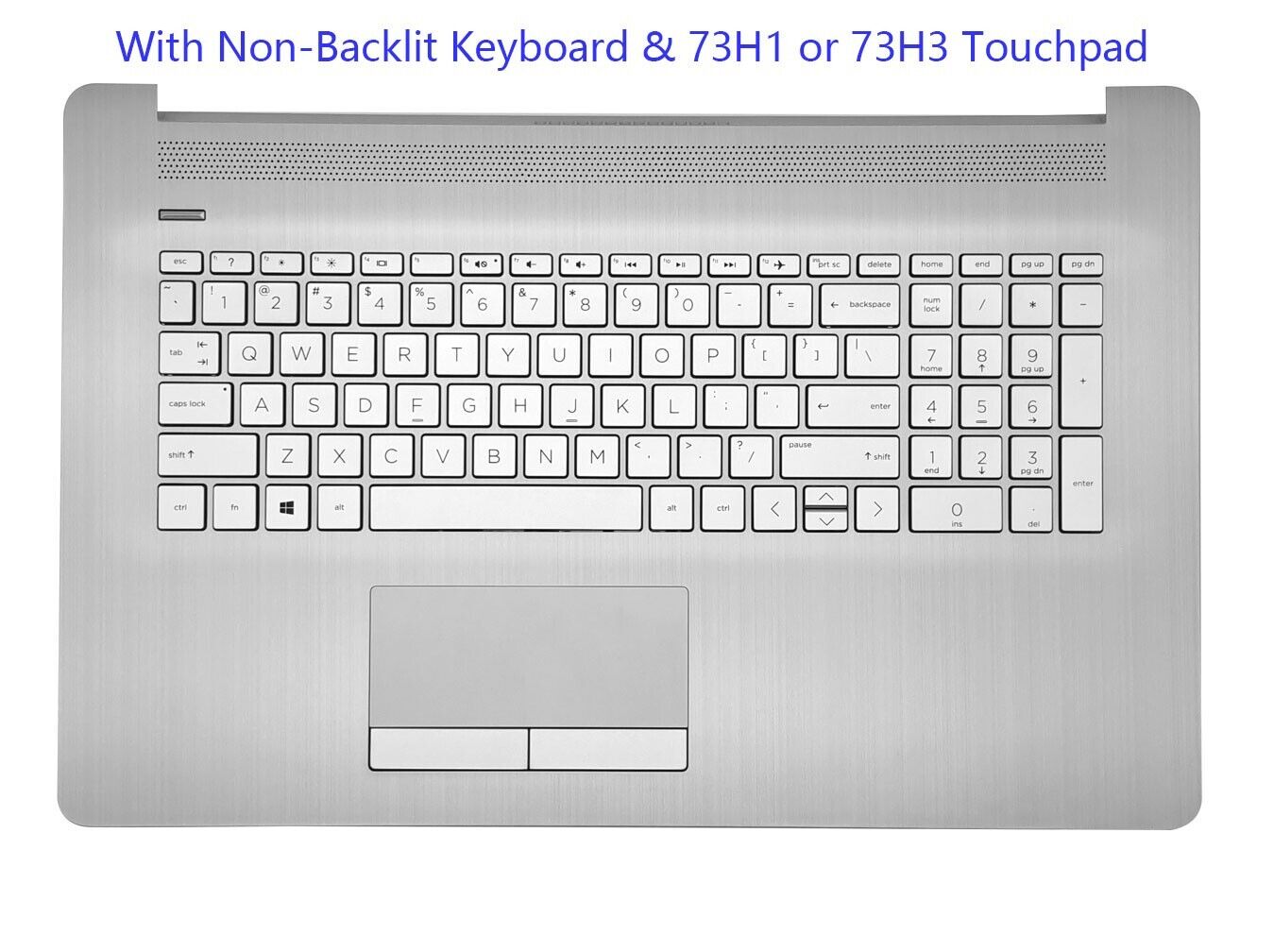 New For HP 17-BY 17-CA Palmrest Non-Backlit Keyboard PTP Touchpad ODD L92785-001