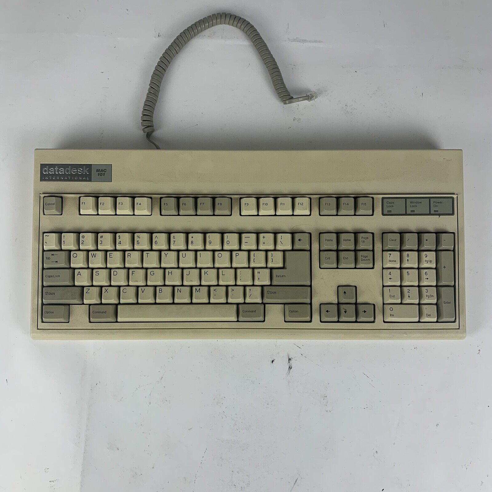 Vintage DataDesk International Macintosh 101 Keyboard Untested