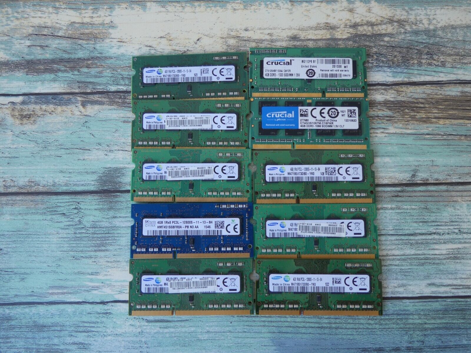 LOT 10 4GB 40GB (10x 4GB) Assorted DDR3L-1600 PC3L-12800 Laptop SODIMM RAM