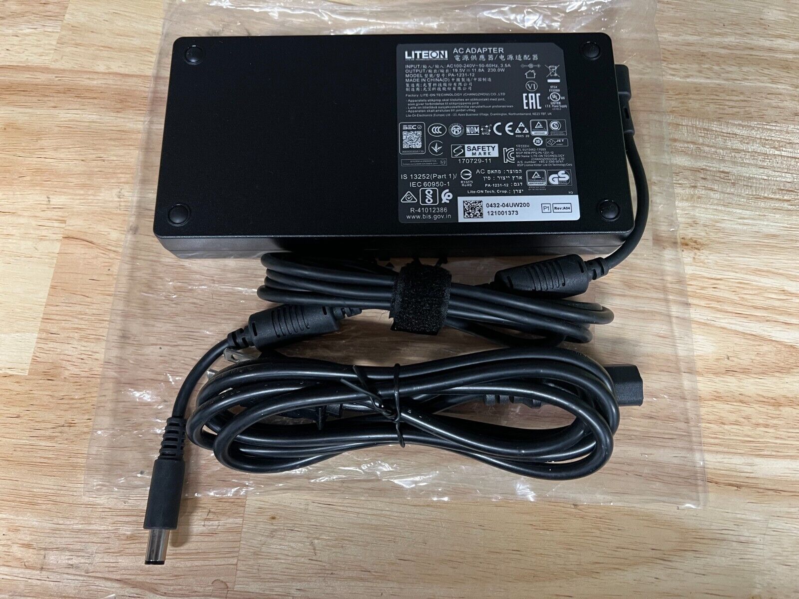 Genuine LiteOn PA-1231-12 19.5V 11.8A 230W AC Adapter Charger NUC ASUS ACER MSI