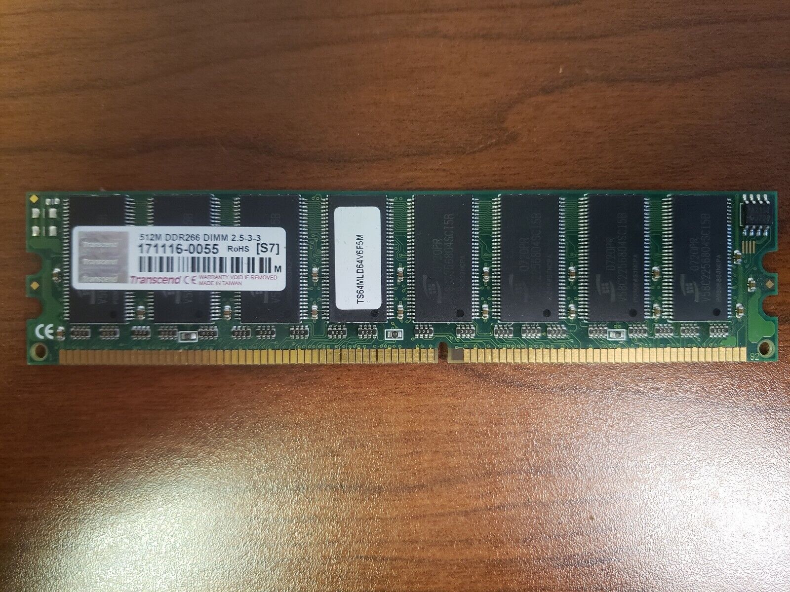 TRANSCEND 512M DDR266 DIMM 2.5-3-3 PC 2100 Memory RAM Modules