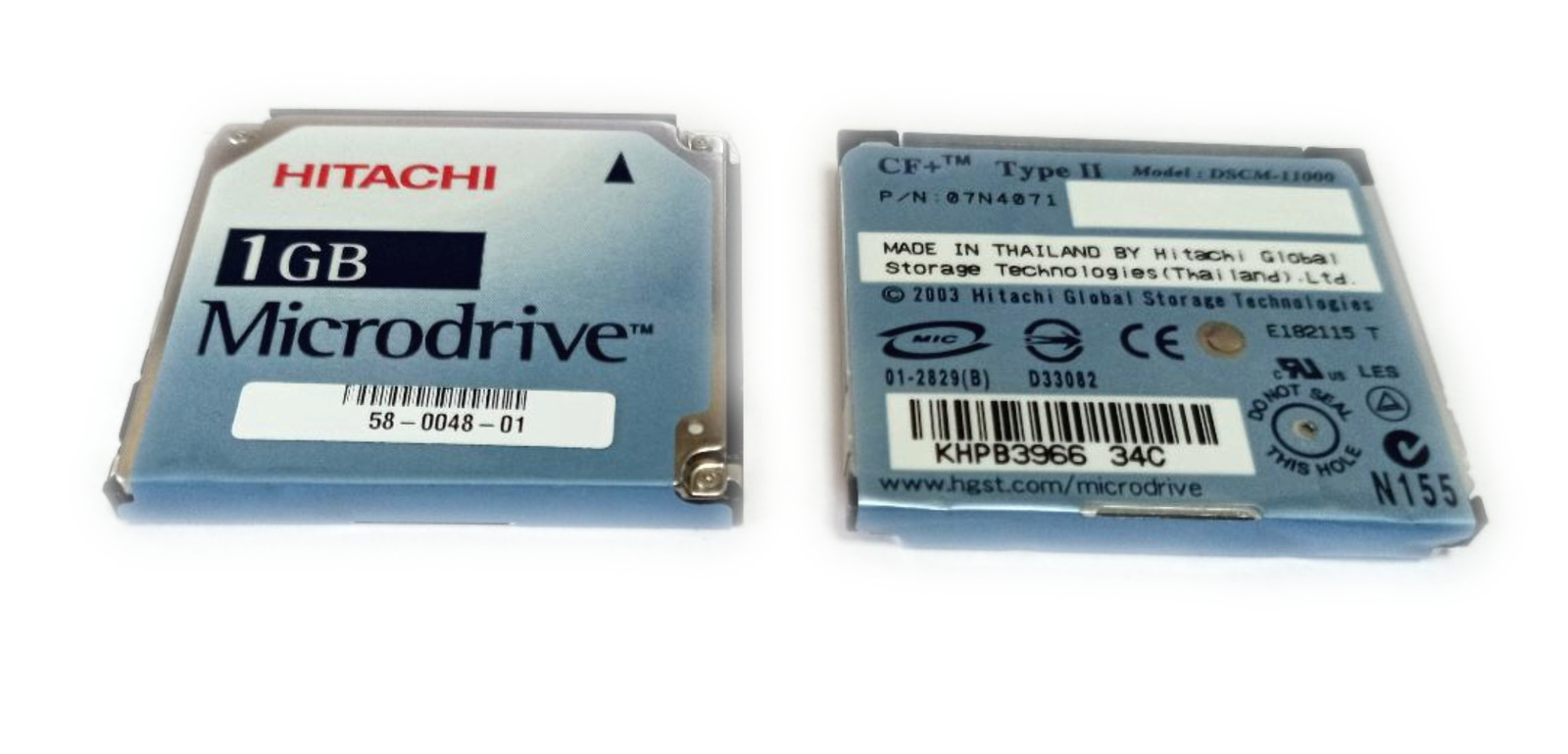 DSCM-11000 Hard Disk Drives HDDs 1Gbyte CF+ Type II 59.9MBps 128Kbyte 1GB Mic ro