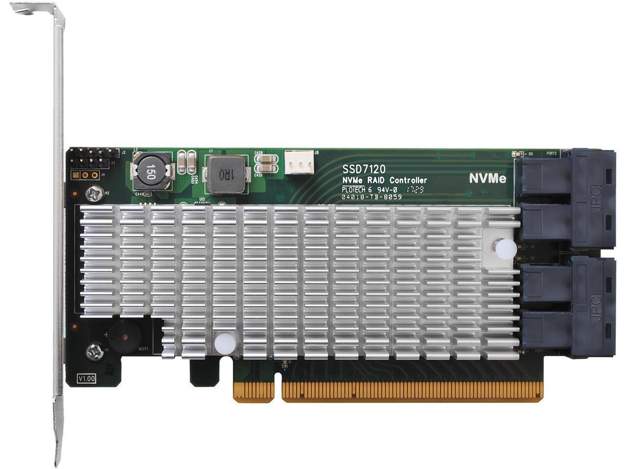 HighPoint SSD7120 PCI-Express 3.0 x16 U.2 Ultra-High Performance, Flexible NVMe