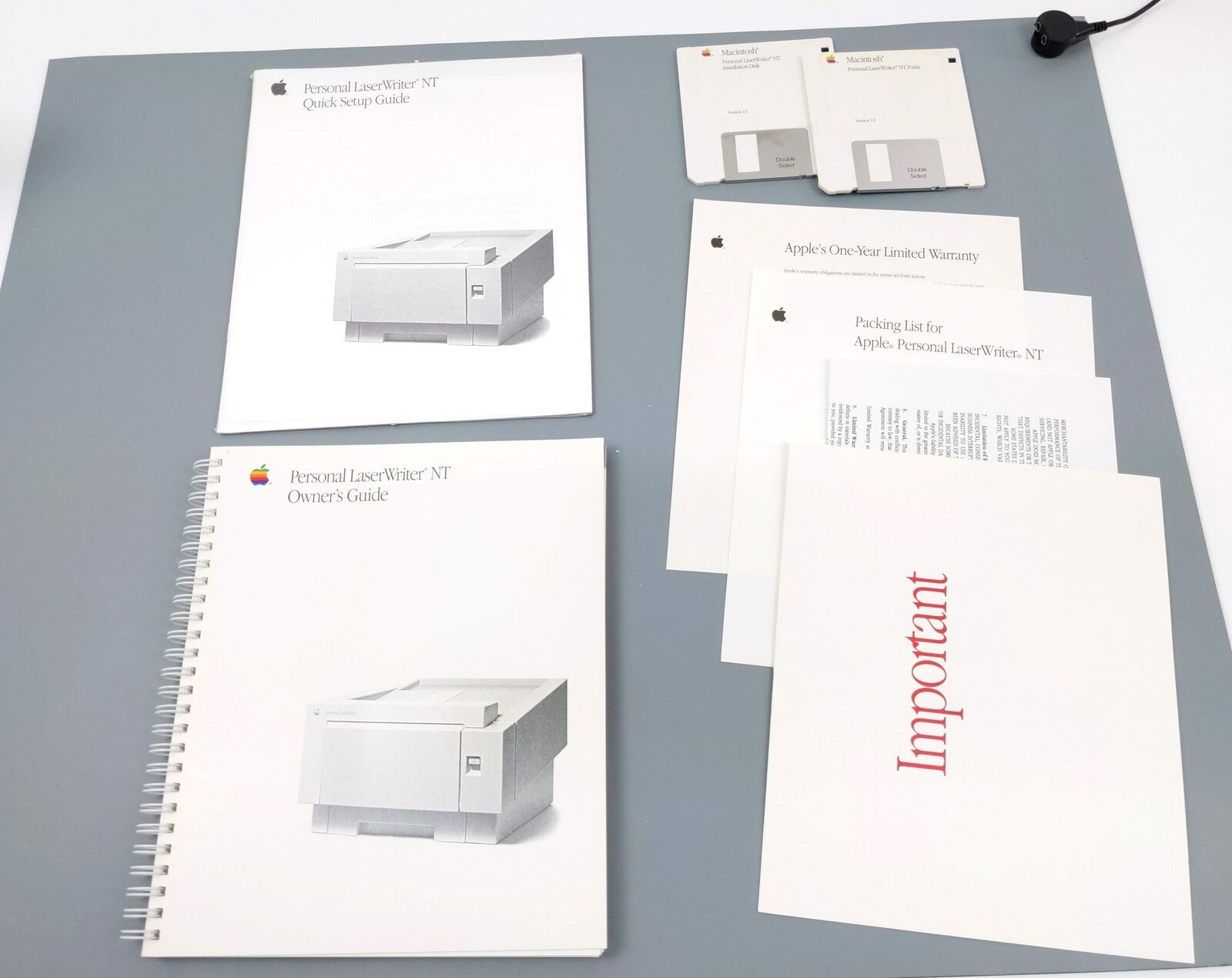 Bunch of Macintosh LaserWriter NT Vintage Books ~ Owner's, Setup Guides