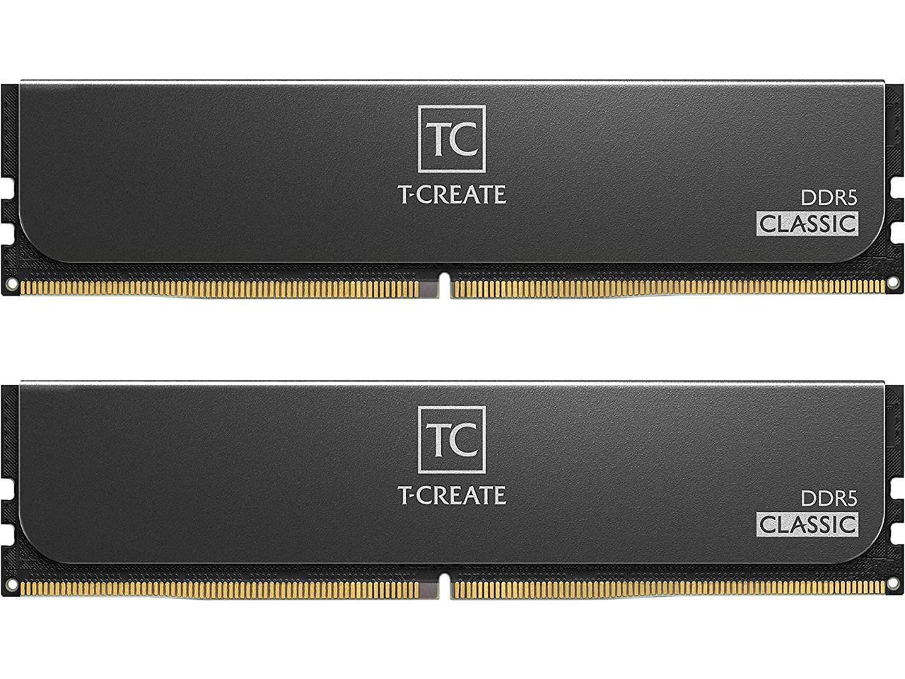 TEAMGROUP T-CREATE EXPERT 32GB (2 x 16GB) PC5-51200 (DDR5-6400) DIMM Memory -...