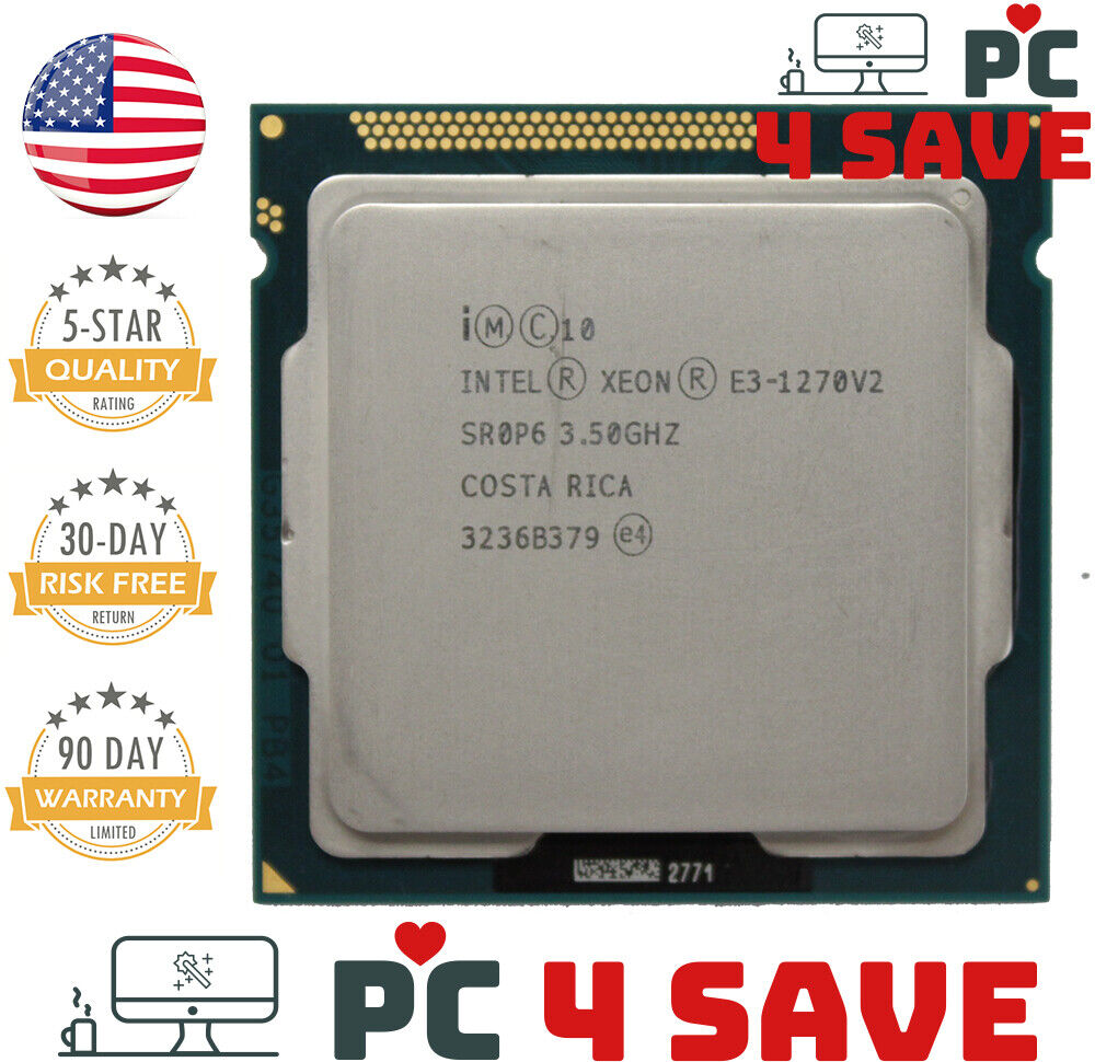 Intel Xeon E3-1270 V2 SR0P6 3.50GHz 8MB 4-Core LGA 1155 Workstation Desktop CPU