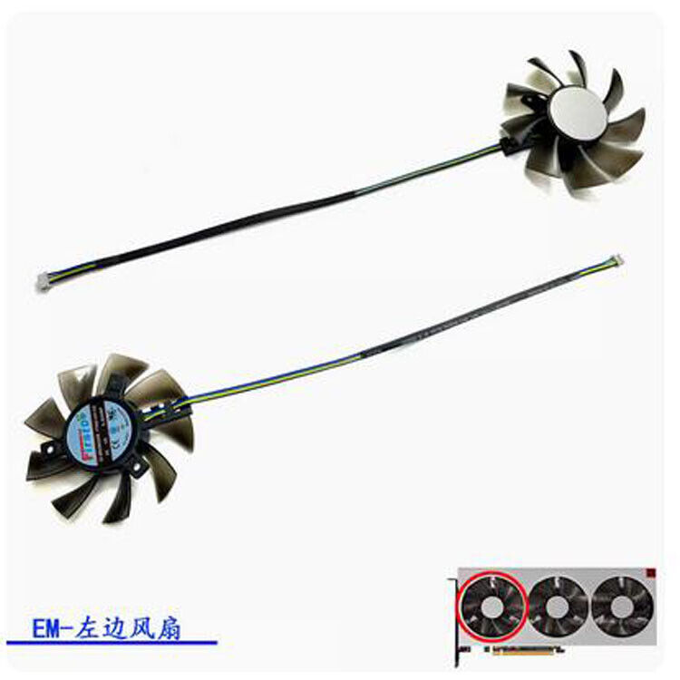 For SAPPHIRE/ASUS/XFX/DATALAND/MSI AMD Radeon VII Graphics Card Fan FD8015H12S