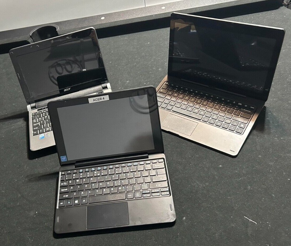LOT OF 4 Laptop 1 Nextbook 1 HP 2 Acer Unknown Condition For Parts Only