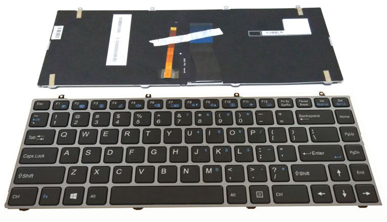 New Clevo W230SS W230ST W230SD Keyboard with Frame US backlit 6-80-W2300-012-1