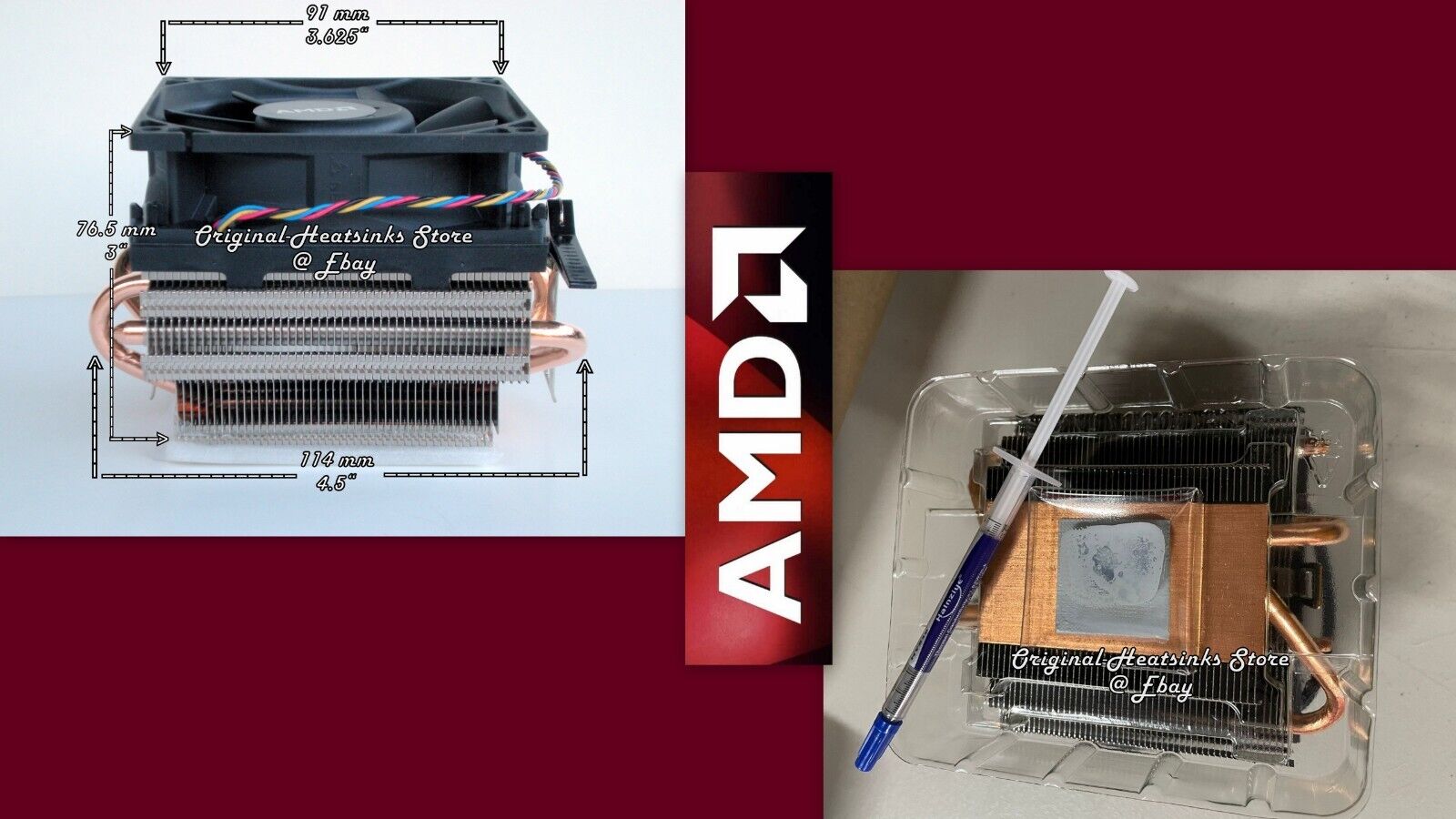 AMD FX Heatsink Cooler Fan For AMD FX 8100- FX 8120-FX 8150 With Socket AM3 AM2