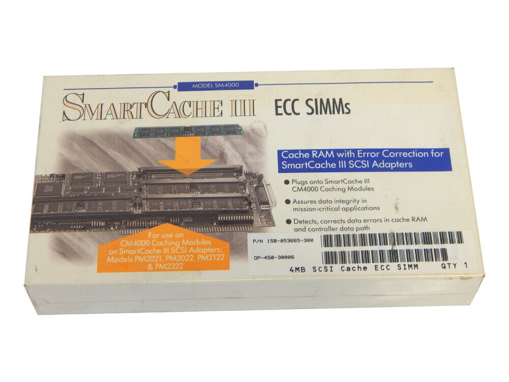 DPT 4MB SmartCashe III ECC Simm Memory Retail SM4000 SM4000/4 for PM2021, PM2022